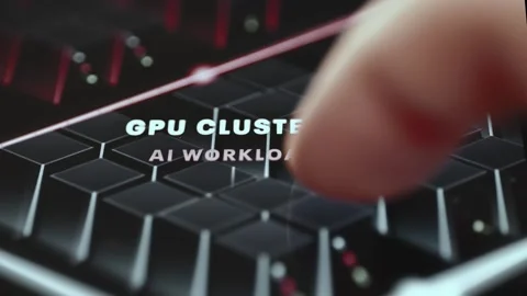 Power Management Performance Analysis Interface with Interactive Data Stock Footage 340560638