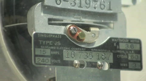 Power meter Close Stock Footage 738858