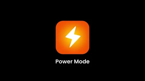 Power Mode App Icon Stock Footage 334471128