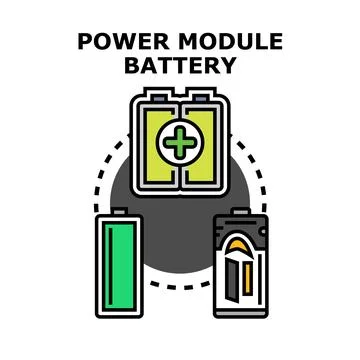 Power module battery energy charging concept Stock Illustration