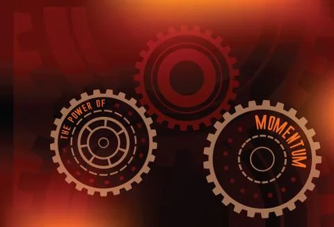 The power of momentum background Stock Illustration