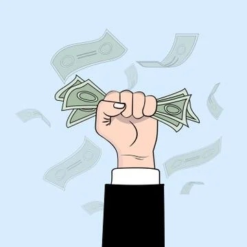 The power of money Stock Illustration
