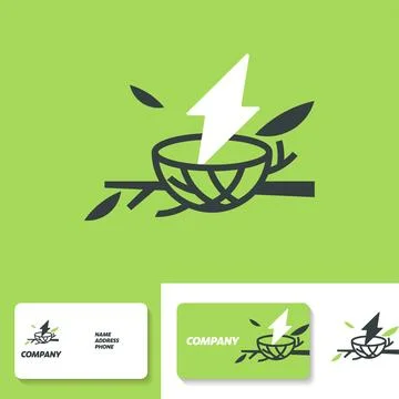 Power Nest Logo Stock Illustration