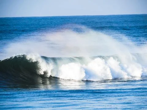 The power of the ocean on full display. Stock Photos