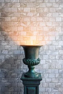 Power in old vase Stock Photos
