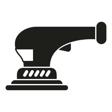 Power orbital sander machine vector tool icon Stock Illustration