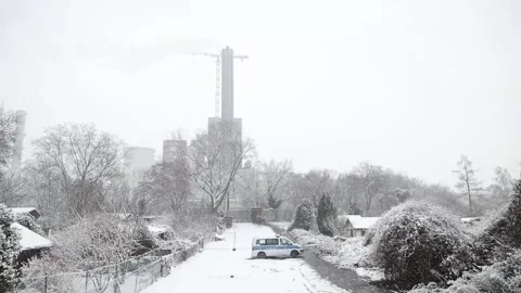Power outage affects western Berlin after fire on canal cable bridge, Berlín, DE Stock Footage 325621269