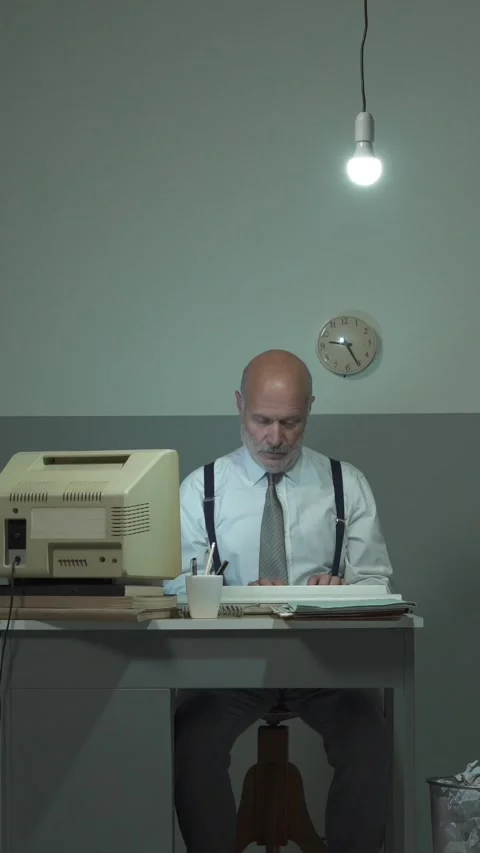 Power outage in the office Stock Footage 293680542