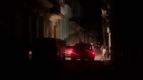 Power outages subside in Cuba as generation increases and heat decreases, Havana 库存影片 227592821