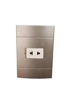 Power outlet in the wall Stock Photos