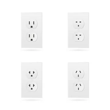 Power Outlets Illustration Stock Illustration