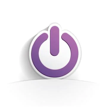 Power paper icon Stock Illustration