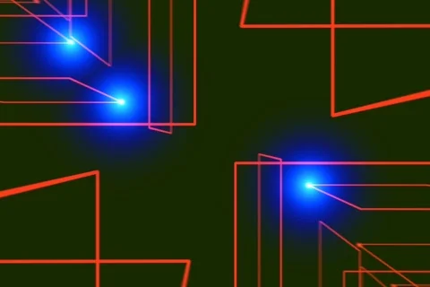 Power particles - digital animation Stock Footage 118025