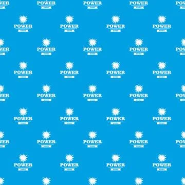 Power pattern seamless blue Stock Illustration