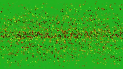 Power pellets on center line motion graphics with green screen background Stock Footage 238355485