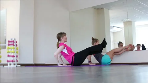 Power Pilates &amp; Yoga Classes Stock Footage 59857394