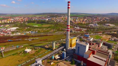 Power plant from above. Stock-Footage 63302898