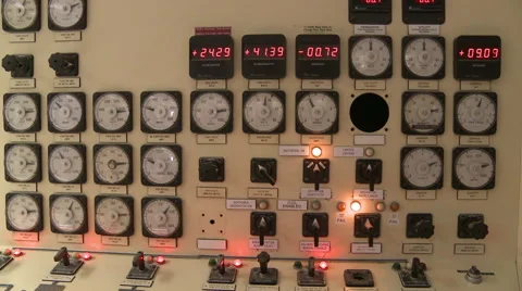 Power Plant Control Room Stock Footage 42147188