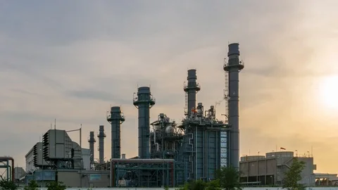 Power plant cut Stock Footage 112336662