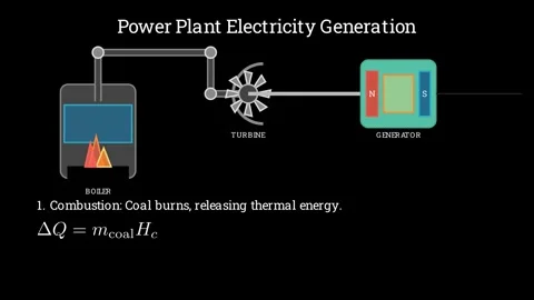 Power Plant Electricity Generation Stock Footage 336508576