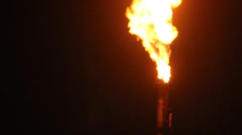 Power Plant Fire Stock Footage 28301460