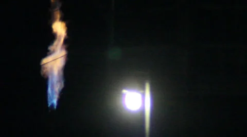 Power Plant Fire Stock Footage 28302539