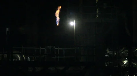 Power Plant Fire Stock Footage 28304053