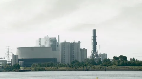 Power Plant Stock Footage 40696735