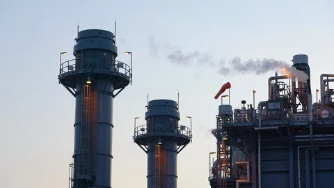 Power plant Stock Footage 89791317