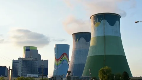 Power plant  Stock Footage 93352566