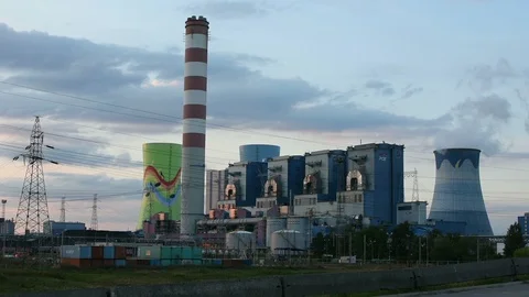 Power plant Stock Footage 93352781