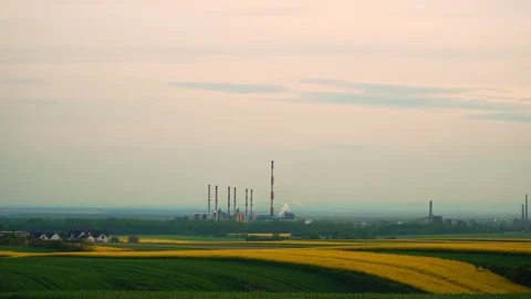 Power Plant Stock Footage 107693602