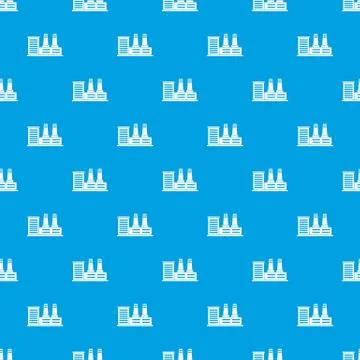 Power plant pattern seamless blue 스톡 일러스트