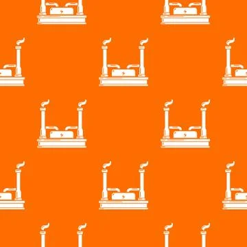 Power plant pattern vector orange イラスト素材