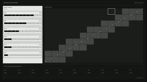 Power Plant Performance Tracking Dashboard Seamless Loop Stock Footage 342283671