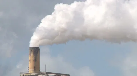 Power Plant Pollution Stock Footage 25156742