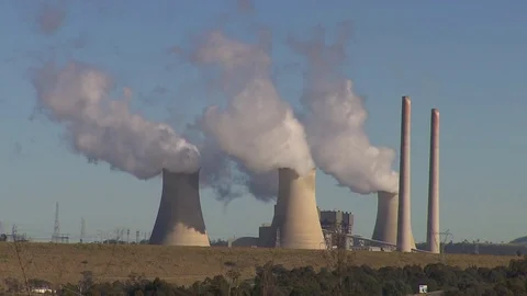 Power Plant Pollution Stock Footage 72049515