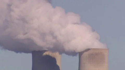 Power Plant Pollution Stock Footage 72057110