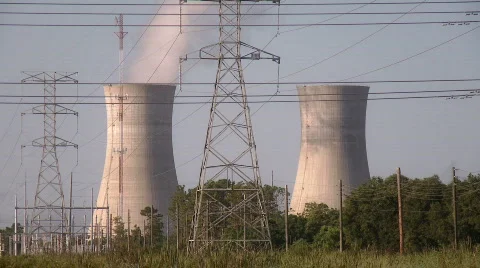 Power Plant Reactors Stock Footage 478732
