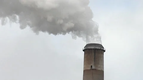 Power Plant Smoke Stack Tight Vidéo 33517830