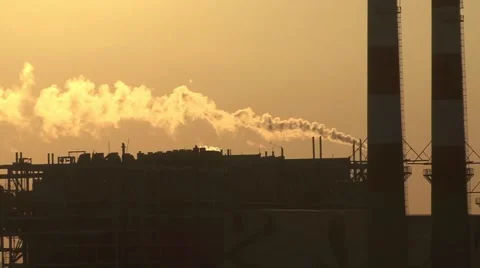 Power Plant at Sunset 스톡 동영상 40634004