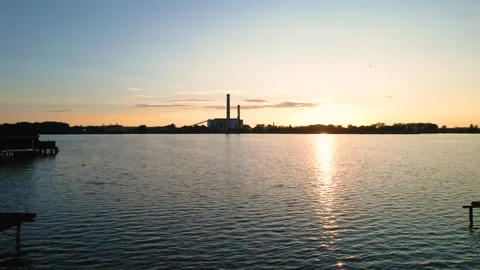 Power plant on the sunset 動画素材 249510309