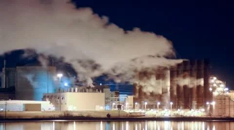 Power Plant Time Lapse Stock Footage 11630375
