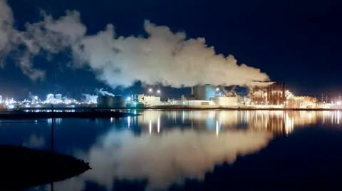Power Plant Time Lapse Stock Footage 11630644