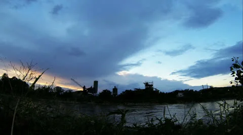 Power plant time lapse Stock Footage