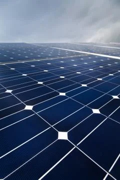 Power plant using renewable solar energy Stock Photos