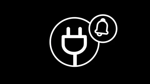 Power Plug Alert Stock Footage 334461780