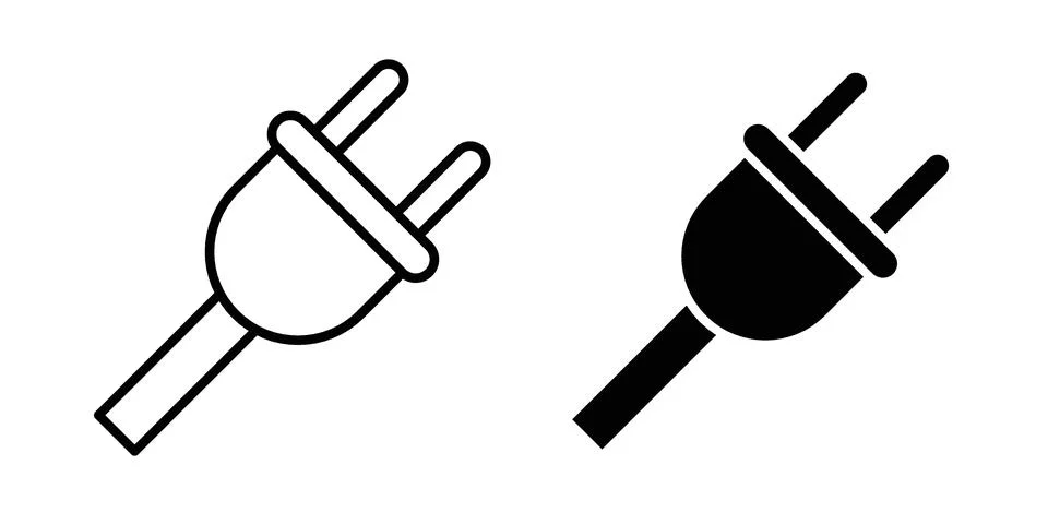 Power plug icon concept. best for web design Stock Illustration