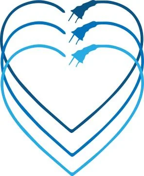 Power plug icon on white background Stock Illustration