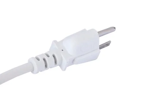 Power plug isolated on white background Stock Photos